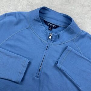 Peter Millar Blue Quarter-Zip Sweatshirt